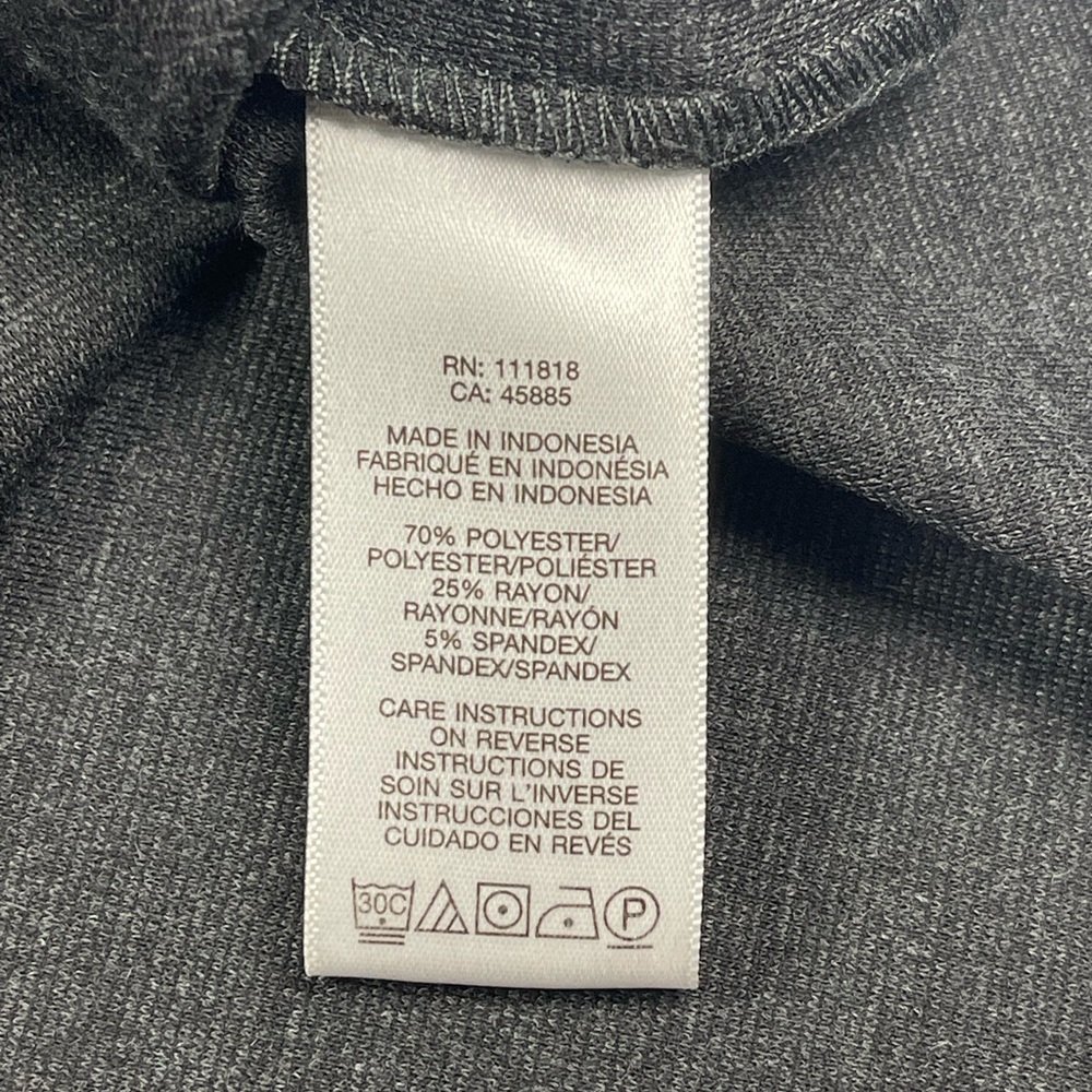 Preloved MICHAEL Michael Kors Colorblock Purple Gray Longsleeves Dress Size 6 - Picture 4 of 9